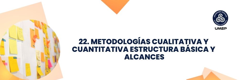 22. METODOLOGÍAS CUALITATIVAS Y CUANTITATIVAS ESTRUCTURA BÁSICA Y  ALCANCES